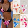 Printed Bikini Tie Triangle Sexy Bikini Split Swimsuit for Women