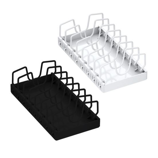 Шкафчик для кастрюль, держатель для крышек, выдвижной органайзер для кастрюль, сковородок, регулируемая конструкция, простая установка, многоцелевой выдвижной