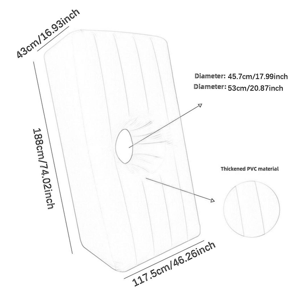 Inflatable Mattress Butt Mattress Multipurpose Sleeping Butt Lift Recovery Bed, Inflatable Butt Cushion for Bedroom