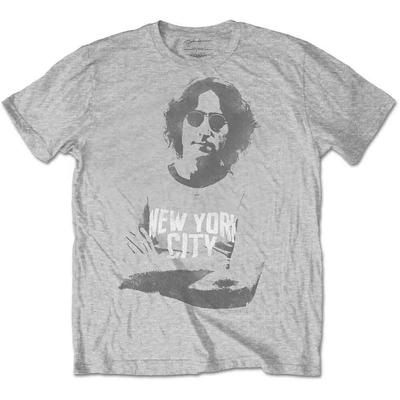 Футболка John Lennon NYC Серая Новая Унисекс Футболка