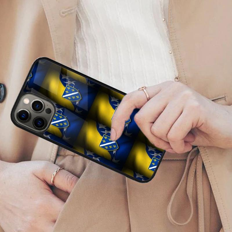 Чехол для телефона с магнитом Bosna Splash, флаг Боснии, для APPLE iPhone 17 Air 16 14 13 12 Pro Max 15 Plus, поддержка беспроводной зарядки MagSafe