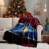 Football Villa Design Throws Blanket Flannel Blankets Plush for Couch Bed Gifts for Men Women Travel picnic blanket Christmas fan gifts