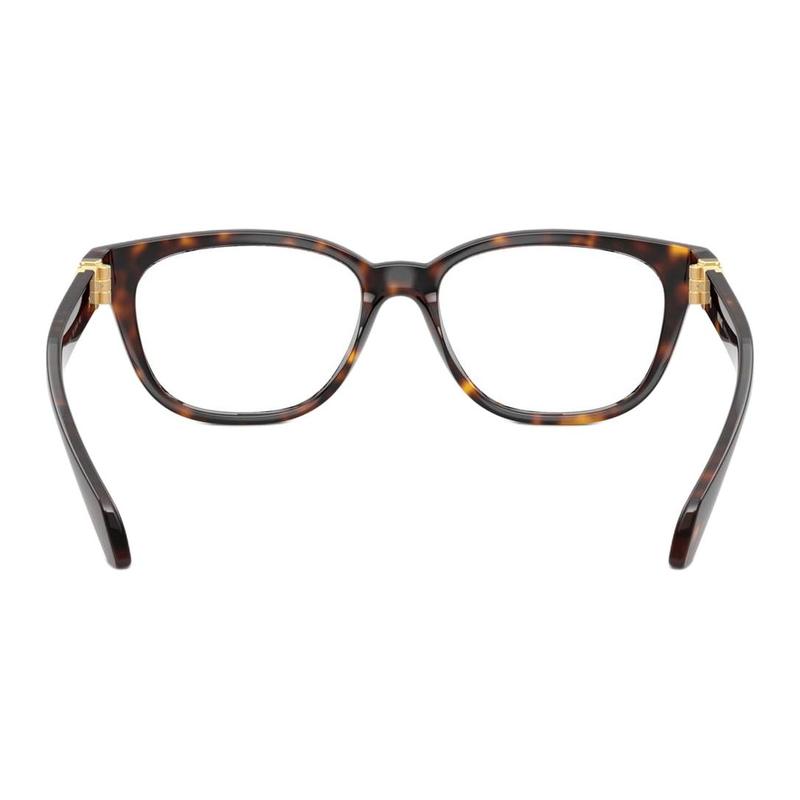 Versace Temple logo injection molded square optical glasses women's tortoiseshell 65990154 VE3376U108-Tortoiseshell 53/16/140-h.40