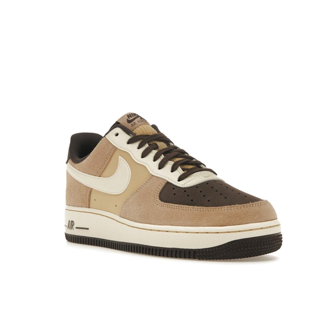 Nike Air Force 1 07 LV8 Коричневые мужские кроссовки в стиле барокко с кунжутом и кокосовым молоком FB8878-200