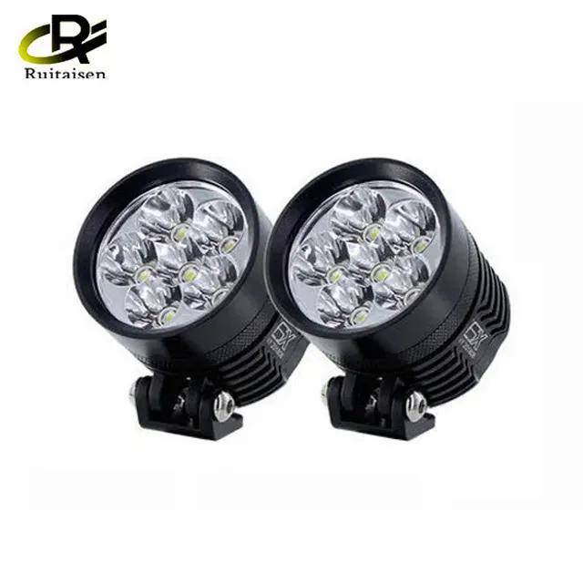 2 шт. универсальная светодиодная фара L6X для мотоцикла 8000LM Moto Spotlight водонепроницаемая вспышка противотуманная точечная лампа Motos супер яркая 12 В