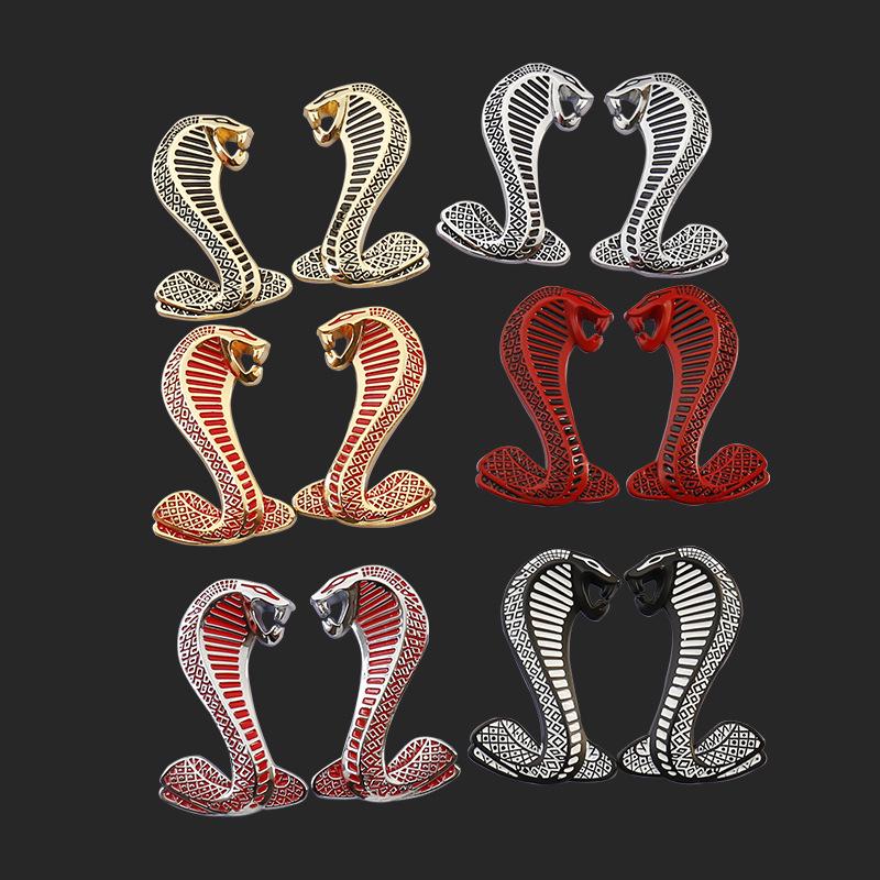 Металлическая решетка с эмблемой змеи кобры для Ford Mustang