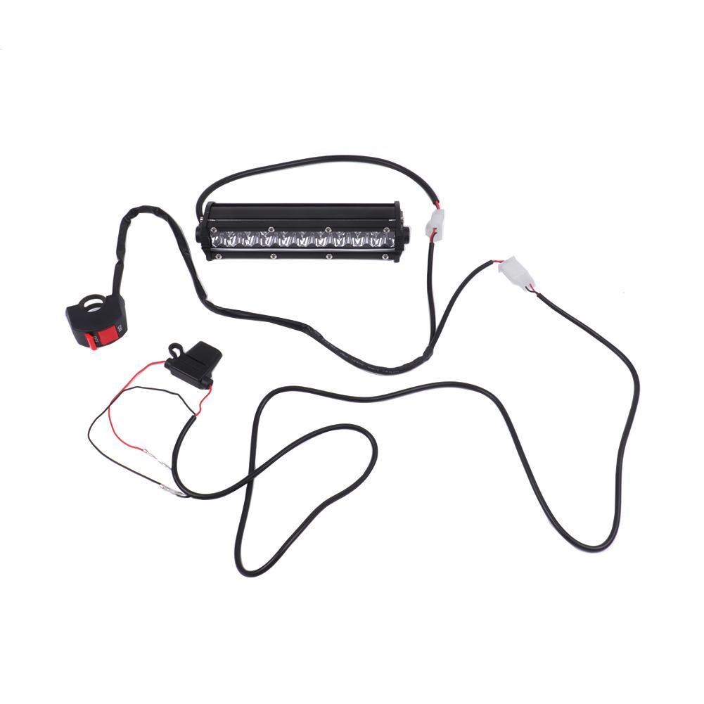 Motorcycle LED Light Bar Headlight Kit With Mounting Brackets and Switch For CRF250F CRF110 TTR110 YZF450 7/8" 22mm Handlebars