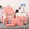 Large-Capacity Primary School Junior High School Students Shoulders Backpack High School Five Sets of Multi-Compartment Fash