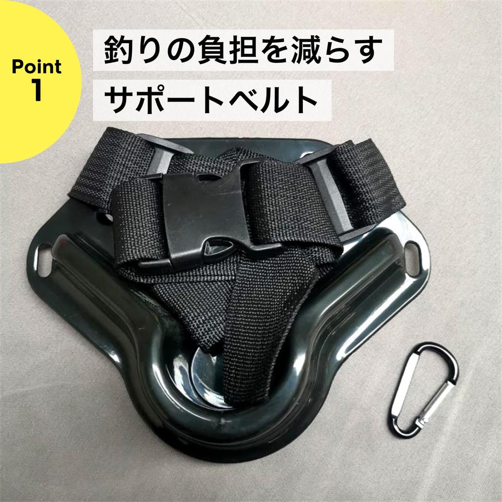 NYANDELMO Fishing Support Belt, Waistband, Fighting Belt, Reduces Back Pain (Red) ND-0133-R08-RD