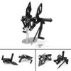 Bruce Shark Motorcycle Rearset Kit Adjustable Foot Easy CNC Compatible with Yamaha YZF R25 YZF R3 Black & - Pedals, Installation, 6061-T6 Aluminum,