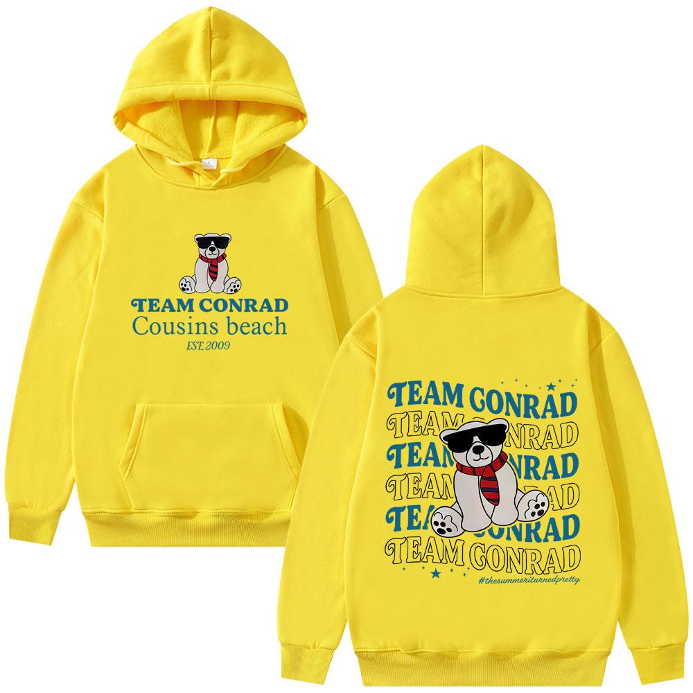 ТВ Игра Лето, когда я похорошела Команда Конрада Графическое худи Мужское Женское Повседневное Флисовое Унисекс Худи Оверсайз