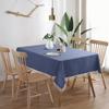 Modern Solid Rectangle Round Dining Tablecloth With Lace Waterproof Table Cloth Cover Party Home Table Decoration