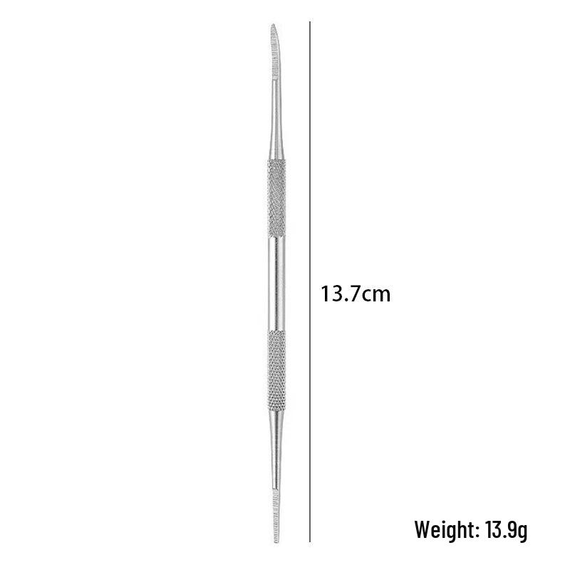 Набор педикюрных ножей из нержавеющей стали: Двусторонняя пилка для ногтей с лезвием, пилка для ног и инструмент для отшелушивания