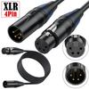 Кабель XLR4 Микрофонный кабель 4-контактный Папа-Мама Удлинитель для студийного рекордера Микшерных пультов Светодиодного освещения Акустической системы