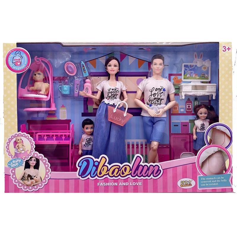 Ручная работа, Аксессуары для кукол, Куклы-младенцы, Беременная мама, Леди, Отец, Папа, Для девочки, Игра, Рождественский, Подарок на день рождения, Требуется сборка