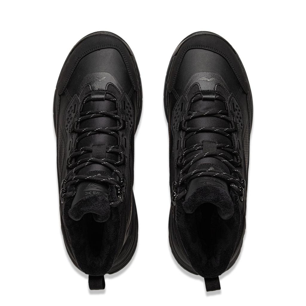 Li Ning Star Path 2 Амортизирующие Скользкие Устойчивые к истиранию Упругие Средние Повседневные Кроссовки Унисекс Черные AGLV079-2