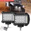AUXBEAM 4-дюймовые светодиодные световые модули Spot Flood Combo с боковыми светодиодами Рабочий свет для грузовика Пикапа Квадроцикла UTV Внедорожника