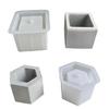 Силиконовые формы для цветочных горшков DIY Шестиугольные формы для посадки суккулентов с отверстием