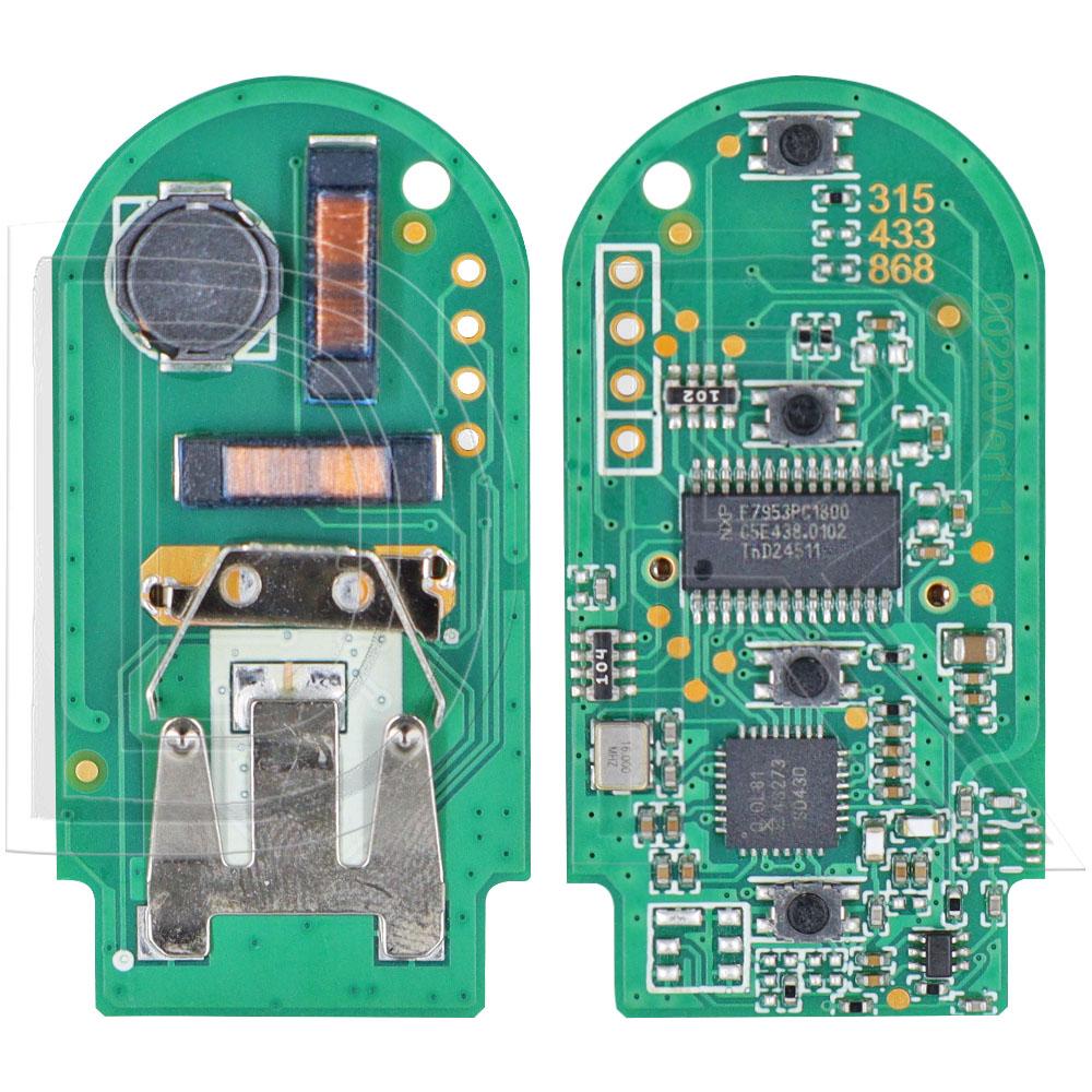 DR CAS4+FEM BDC Upgrade U Style ID49 PCF7945/53 315/433/868MHz Keyless Go Car Remote Key For BMW 1 3 5 6 7 Series F Chassis
