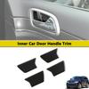 Наклейки-накладки на внутренние ручки дверей автомобиля для Jeep Grand Cherokee 2011-2026 Декор углублений ручек салона Аксессуары из углеродного волокна