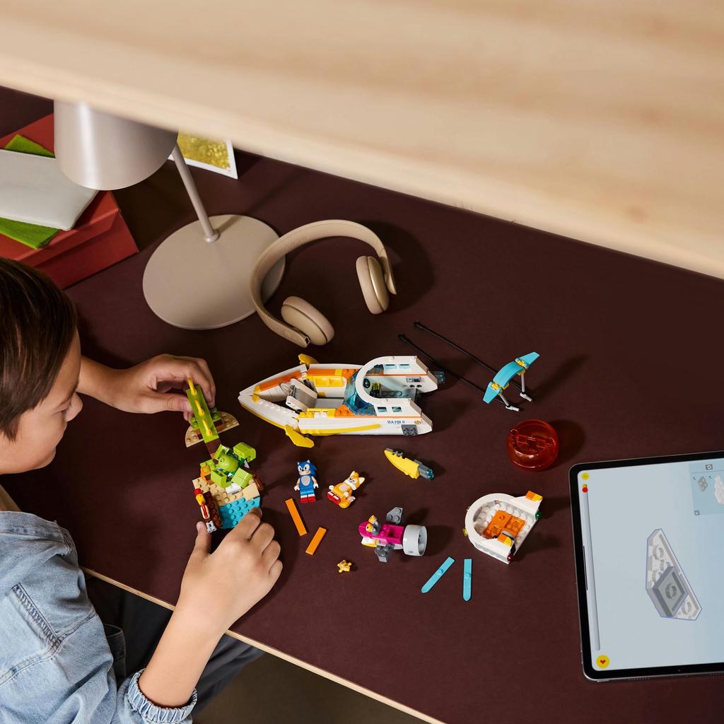 LEGO Sonic the Hedgehog Adventure Boat Toy Игрушка Подарок на день рождения Блок Рождество Девочки Мальчики Дети 8 лет 9 лет 10 лет Элементарный