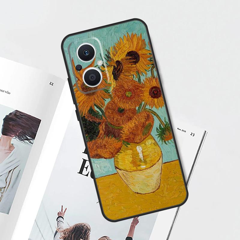 Кейс для телефона OPPO с картиной Ван Гога Масляная живопись Для OPPO Reno 10 8 Pro 4Z 5Z 4 5 6 7 Lite 8T OPPO Find X5 Lite X6 Pro X3 X2 Neo Чехол