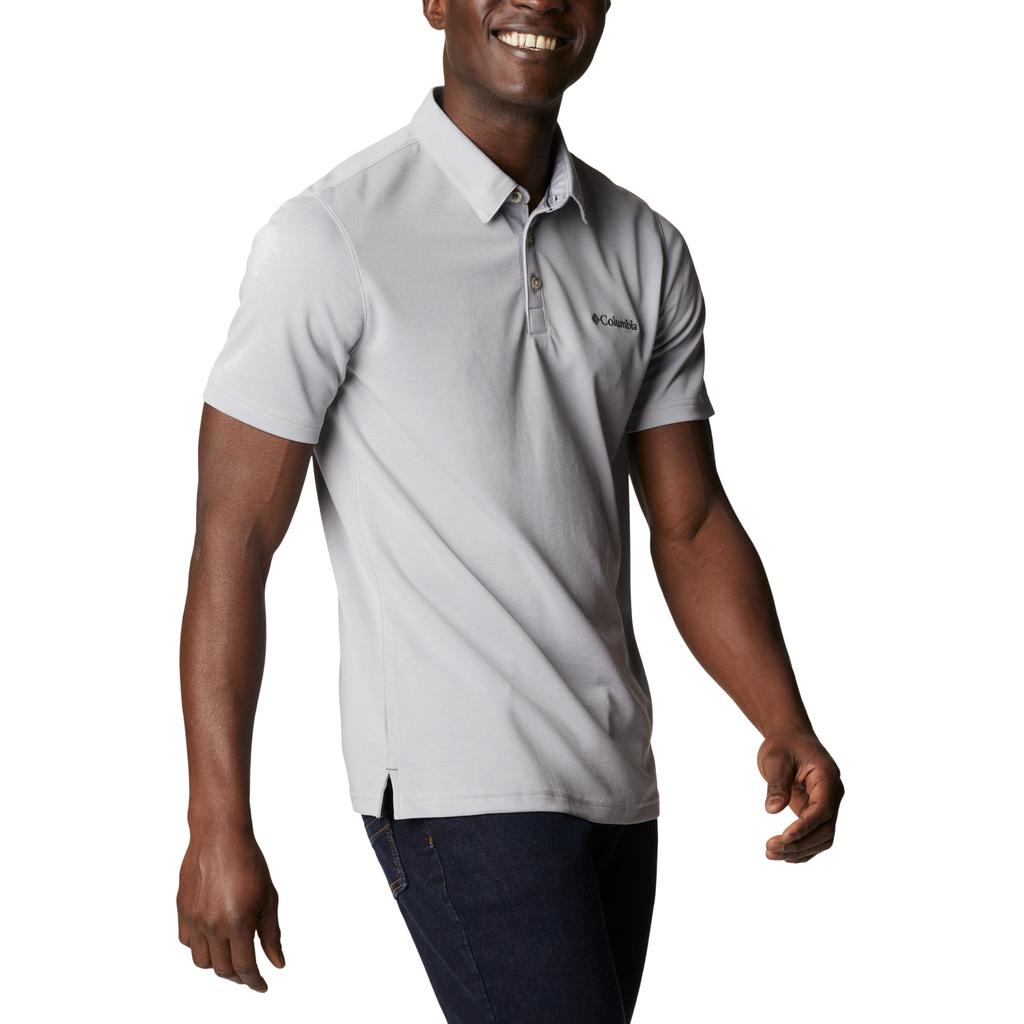 Columbia Nelson Point Polo, Mens Grey T-shirts