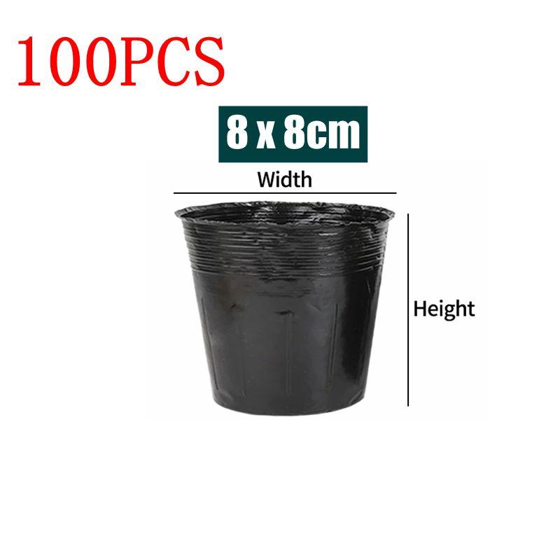 10/100PCS Garden Seedling Planting Cup Disposable Plants Nursery Pots Nutrition Bag Seed Pots Flowerpot Garden Accessories