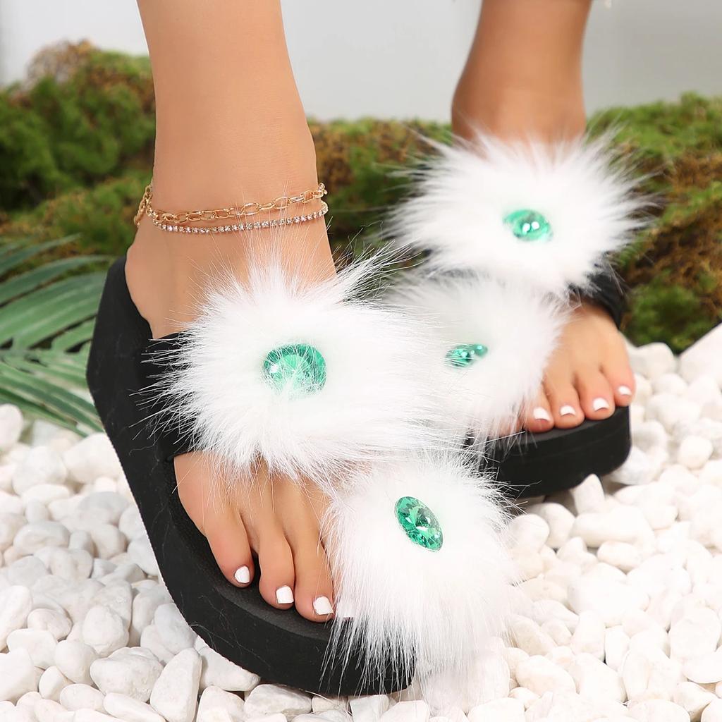 Slippers Summer Shoes Women Platform Sandals Wedges Beach Home Slippers Women Flip Flops Memory Foam Slippers Sandalias De Mujer