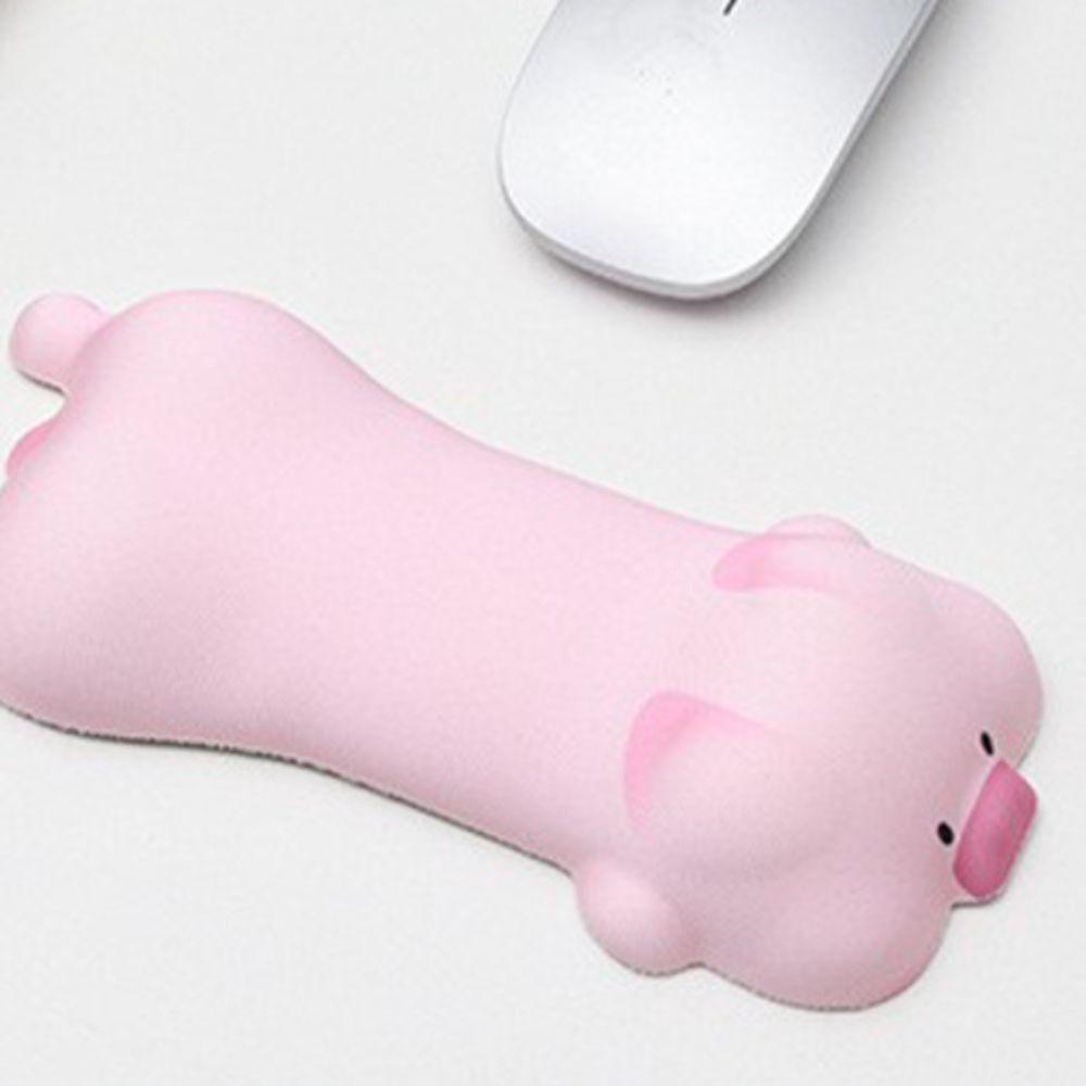 Нескользящая подставка для запястья в виде мультяшной свиньи, мягкая подставка для запястья в виде лежачей свиньи, подарок
