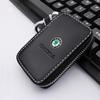 OBDI6 For Skoda Models Genuine Leather Car Key Cover - Key Case, Wallet, Keychain Bag - Accessories (Octavia Kodiaq Kamiq Karoq)