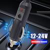 Car Cigarette Lighter Plug Male Adapter 12V 24V Replacement Connector LED Fused for Auto Truck RV Boat Power Supply Cable Head