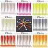10Pcs 7cm 2g Lures Soft Bait Worms Fishing Lure with Salt Smell Fishing Takcle Grub Artificial Lures