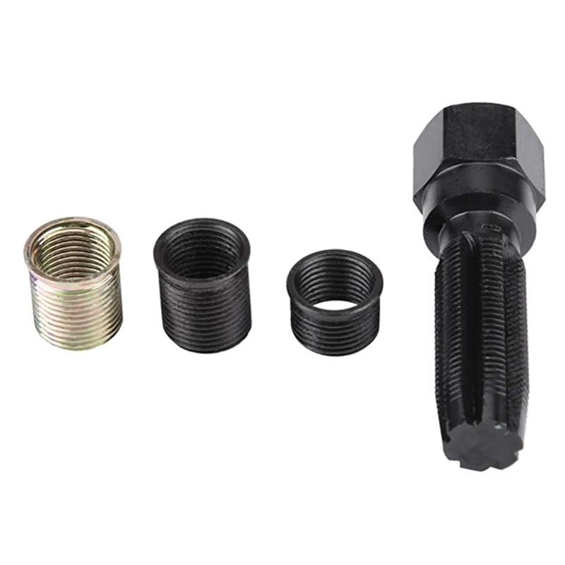 M14x1.25мм 14мм Набор для ремонта резьбы свечей зажигания, 16 предметов, стальной развертка-метчик с пластиковым кейсом для технического обслуживания автомобилей