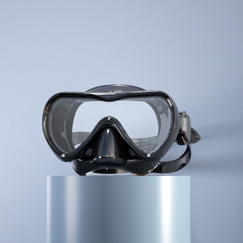 Новая большая оправа для дайвинга, маска для сноркелинга, HD закаленное стекло, водонепроницаемые очки для дайвинга, набор масок для дайвинга с сухой подводной охотой