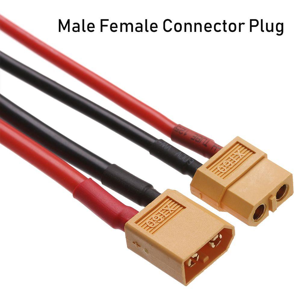 Silicone Wire 10CM/15CM Battery Connectors Cable Dual Extension XT60 Connector Plug Female / Male