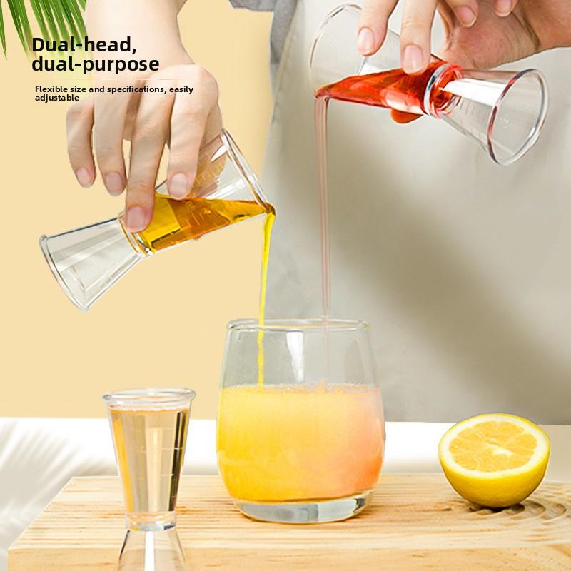 Двусторонние мерные стаканчики, инструменты для измерения вина для магазинов молочного чая, унцовые стаканчики, градуированные миллилитровые стаканчики 20-40 мл