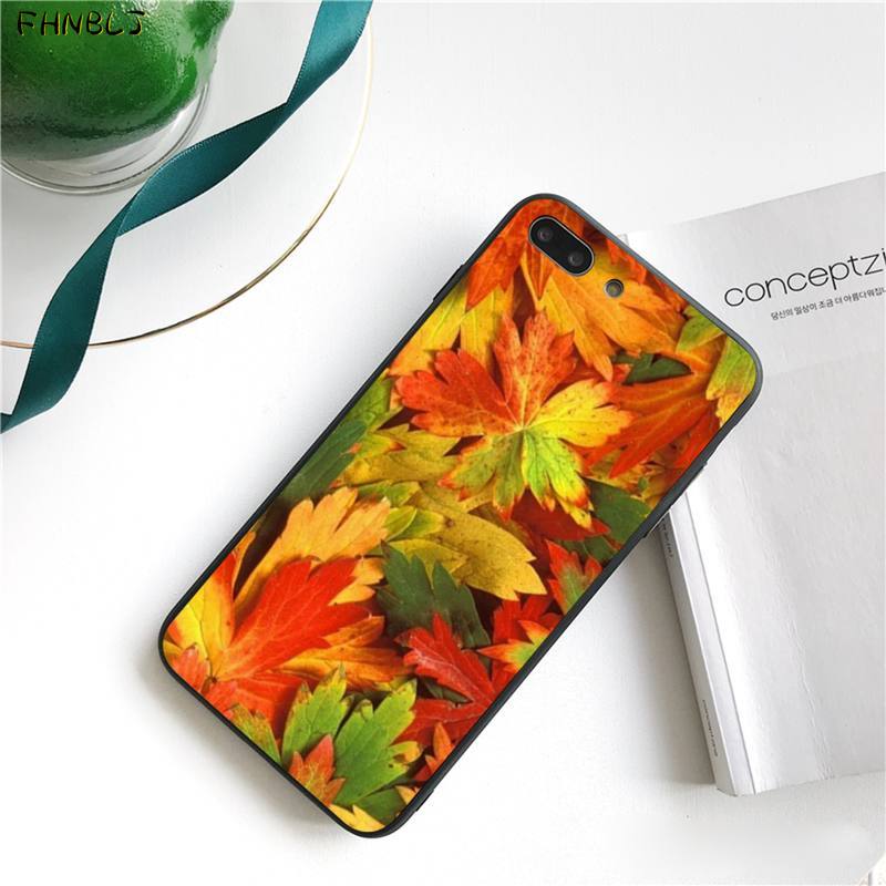 Autumn Leaves Fall Fox Pumpkin Halloween Splendid Phone Case for iPhone 13 11 Pro XS MAX 8 7 6 6S Plus X 5 5S SE 2020 XR