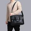 WEIXIER Business Shoulder Bag Men Messenger Bag Vintage PU Leather Crossbody Bag for Male Fashion Casual Man Handbags Briefcase