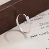 Bow Love Ring Women's Simple Small Fresh and Fashionable Plain Ring Open Ring Jewelry Gift