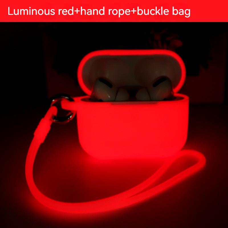 For airpods 1or2 case airpods Pro 2 airpods 3 Earphone Silicone Luminous Protective case Fluorescent Earphone case