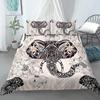 Elephant Duvet Cover Set Bohemian Style Decorative Quilt Cover Set Soft Microfiber Double Queen King Size Polyester Bedding Set