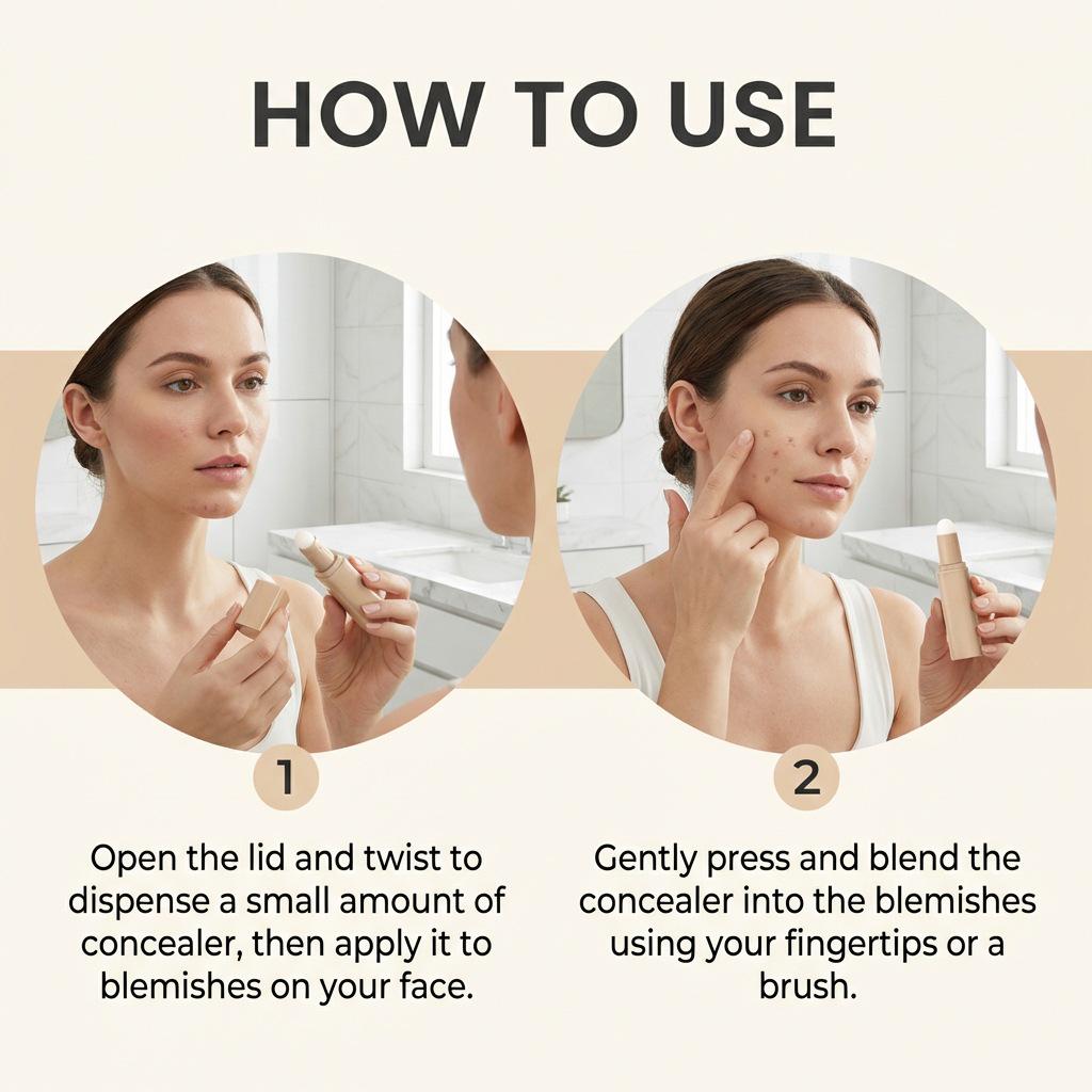 Шелковистый жидкий консилер-стик - Слоновая кость: Легко наносится, скрывает несовершенства, выравнивает текстуру, легкое, полупрозрачное тональное средство.