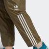Adidas Оригинальные повседневные прямые спортивные брюки в полоску с трилистником, мужские штаны, многослойные, оливково-зеленые, HS2088
