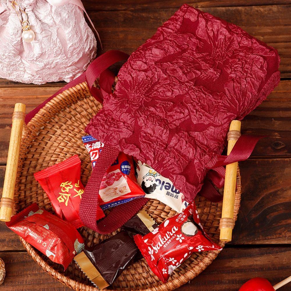 Тканевая свадебная сумка для конфет, дизайнерская сумка на шнуровке, подарочная упаковка для помолвки, сумка для помолвки/свадьбы