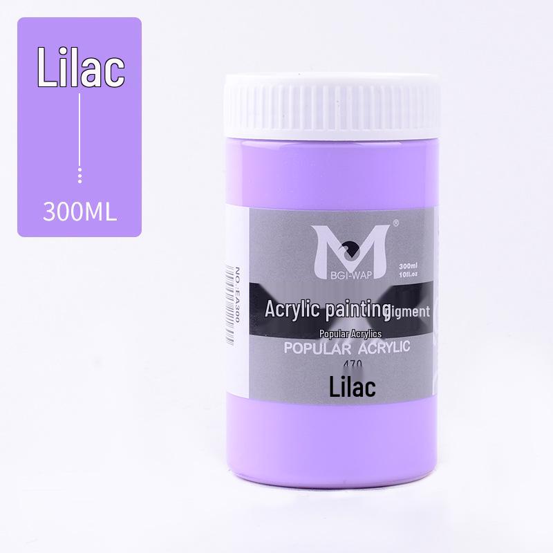 Meibang Special White Metallic Acrylic Paint for DIY Plaster Doll and Wall Painting
