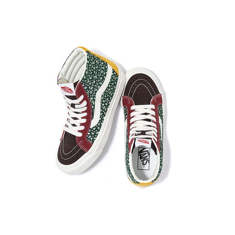 Vans Sk8-Hi 38 DX OG Вельветовые кроссовки унисекс с цветочным принтом Разноцветные Цветочные-Мульти VN0A5KRT448