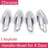 for Peugeot 508 SW ~ Luxuriou Chrome Exterior Door Handle Cover Car Accessories Stickers Trim Set