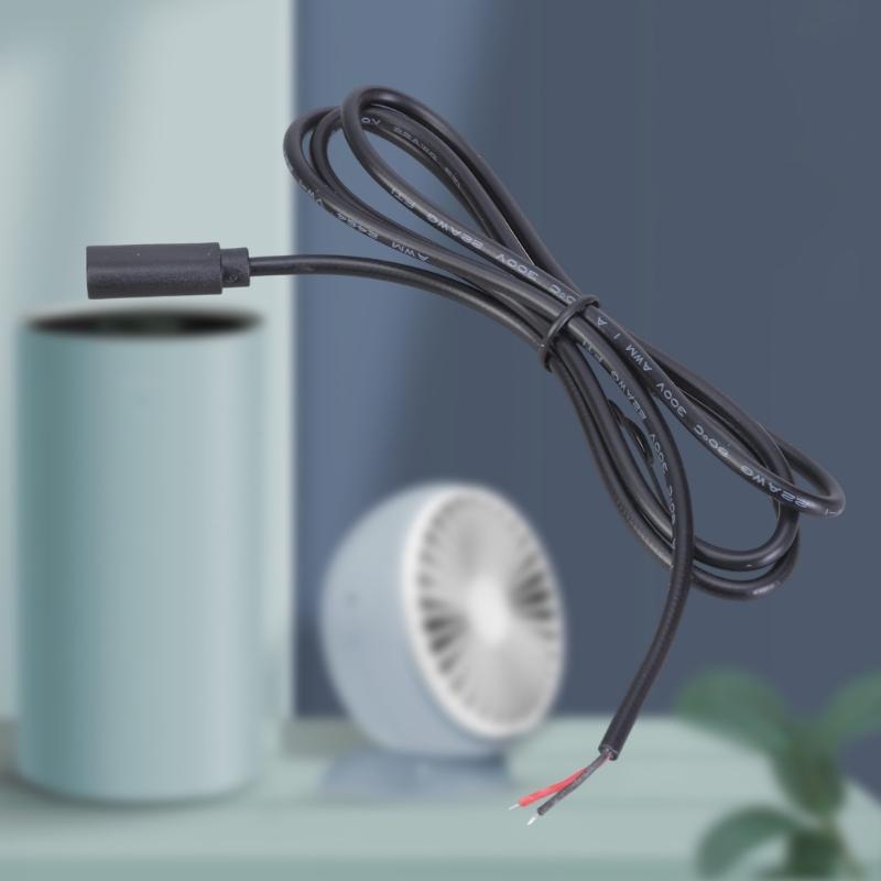 Переходник-удлинитель с косичкой, 2 провода, 15 см/100 см, Type-C на 2 контакта с оголенными проводами, для оборудования USB C или кабель для замены/ремонта/DIY