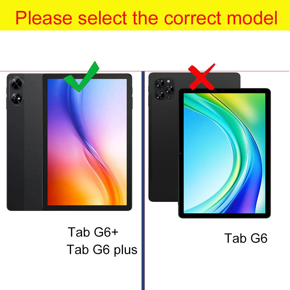 Funda Case For DOOGEE Tab G6+ 2025 11" inch Soft Silicon Portable Kickstand Shockproof Tablet Case with Rear Kickstand